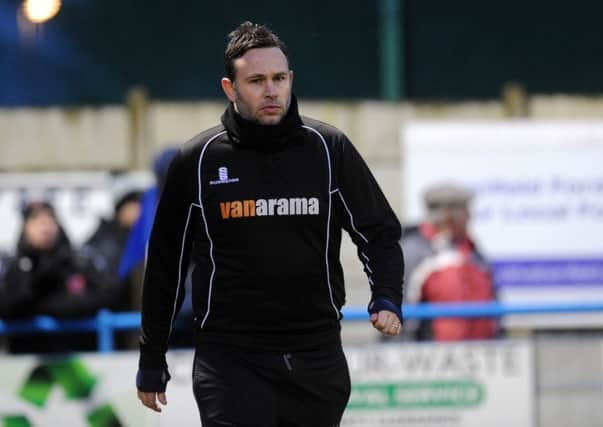 HAPPY MAN: Guiseley manager Mark Bower.