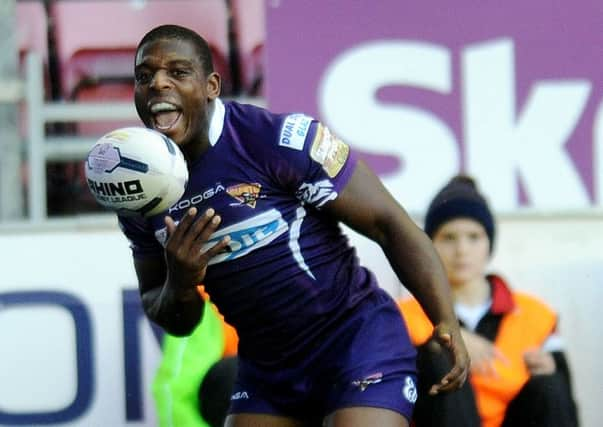 Huddersfield's Jermaine McGillvary.
 Picture: Jonathan Gawthorpe.