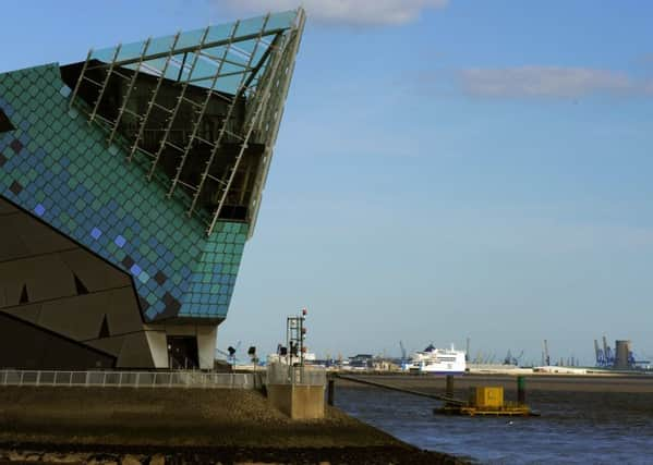 Looking across The Deep to Hull Docks   Picture Bruce Rollinson