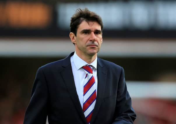 Middlesbrough manager Aitor Karanka.