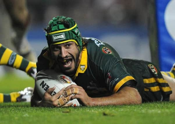 Australia's Johnathan Thurston.