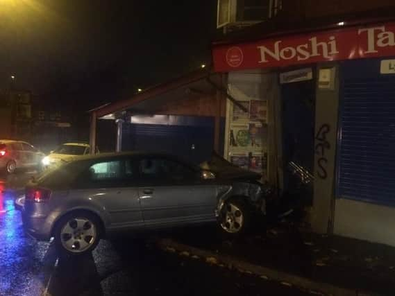 The roads policing unit tweeted this picture of the car