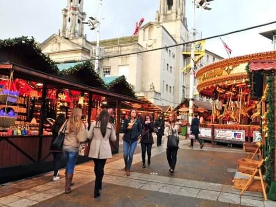 Leeds Christmas Market, Millennium Square, Leeds. (Picture Tony Johnson)