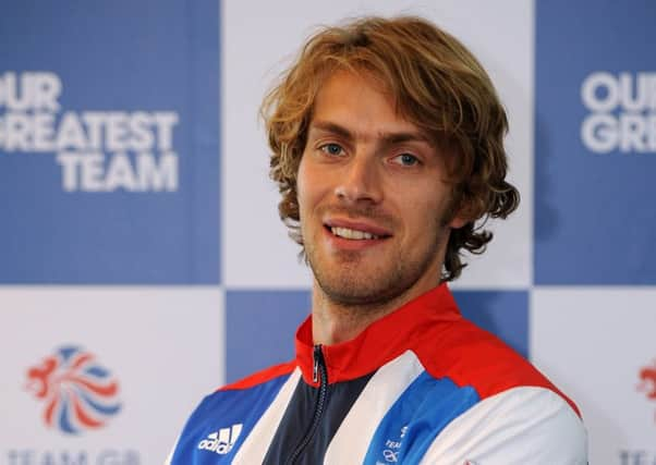 Great Britain's Chris Tomlinson during the London 2012 Kitting Out Session at Loughborough University