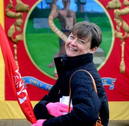 MP Yvette Cooper, pictured on the march to save Kellingley Colliery in January. (Picture: Simon Hulme)