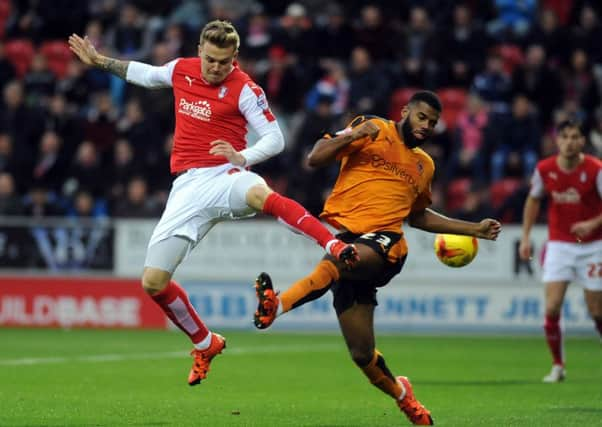 Rotherham United's Danny Ward is an injury doubt for Tuesday's game with Huddersfield. (Picture: Simon Hulme)