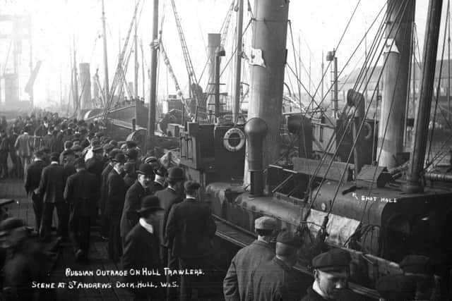 Hull Russian outrage St Andrews Dock