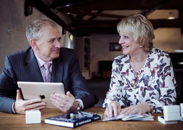 Jeweller Stephen Nightingale with his wife Dianne.