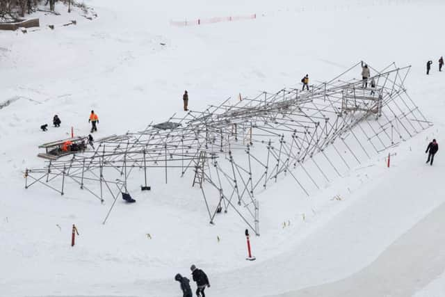 Extreme dining will be one of the trends of 2016 after the Raw:Almond restaurant was built on a frozen lake in Canada.