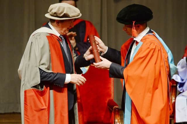 England manager Roy Hodgson after being awarded an honorary degree by the University of York