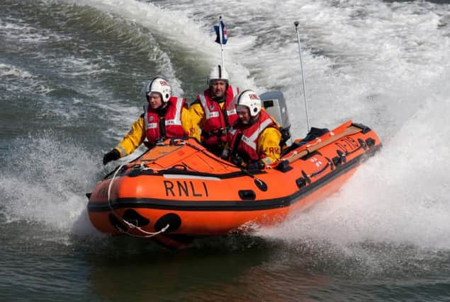 RNLI volunteers in action