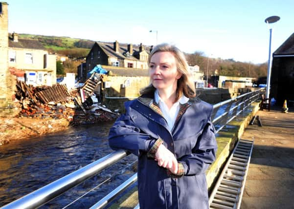 Environment Secretary Elizabeth Truss, in Yorkshire this week.