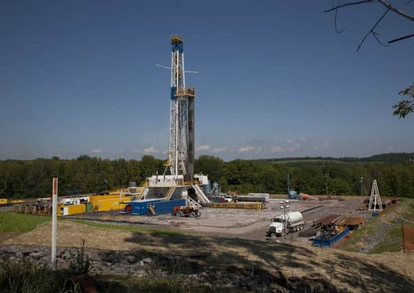 Fracking rigs like this one are a common site in America.