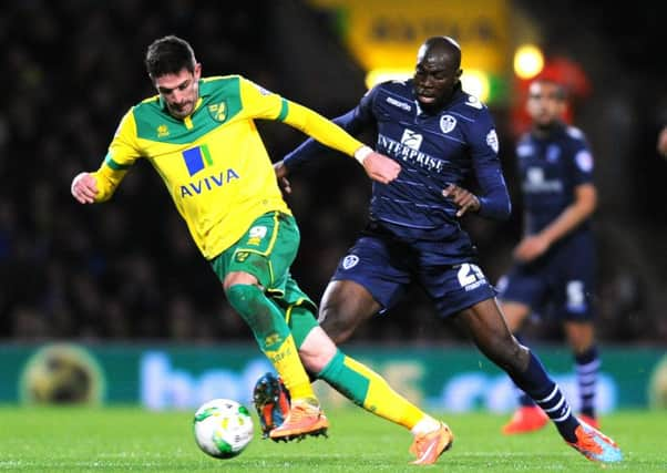 Kyle Lafferty in action against Leeds United.