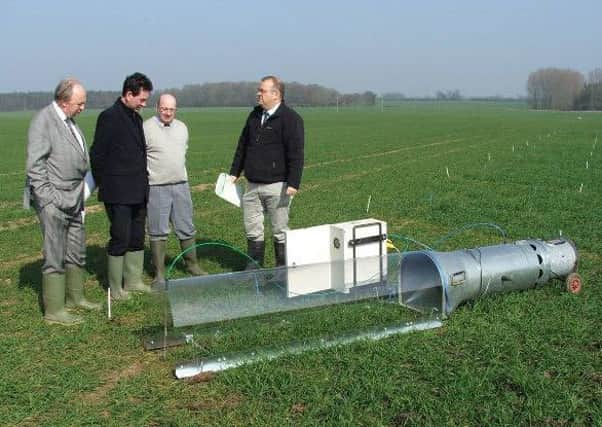 An ammonium tunnel being installed during the DC-Agri research project led by WRAP.