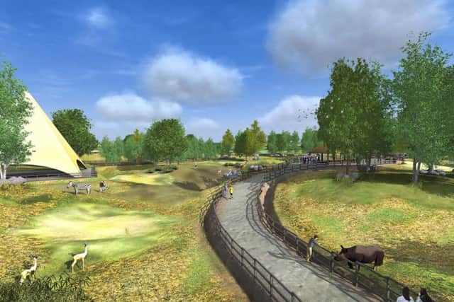 An artist's impression of the new facility at Yorkshire Wildlife Park