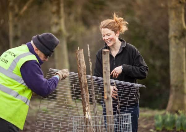 Community orchard tree planting at Beck Meadows in Barwick in Elmet.