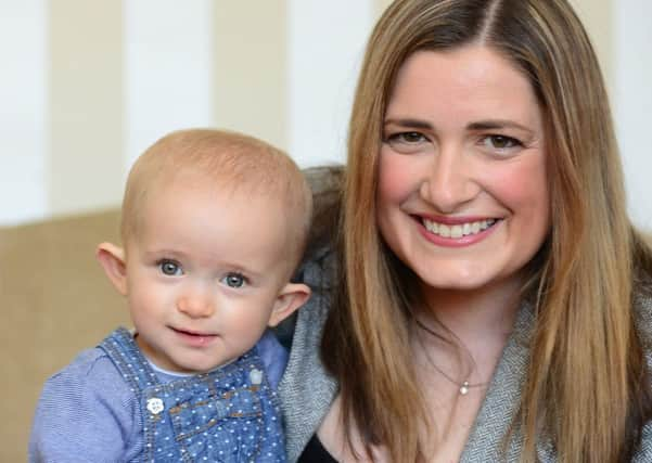 Anna Rodkin and her daughter Sophia at home in Sheffield. Picture Scott Merrylees