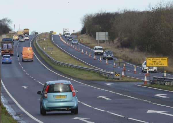 Roadworks on the A1