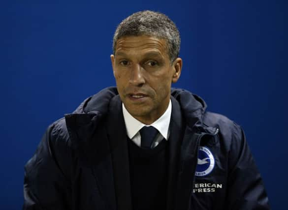 Brighton manager Chris Hughton