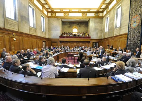 The Council Chamber at Leeds Civic Hall. The city paid its councillors the highest remuneration in Yorkshire.