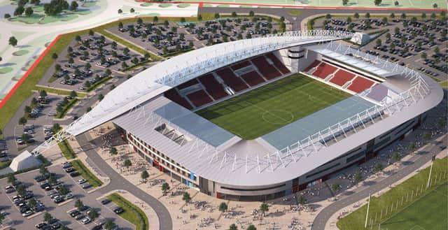 Artist's impression of the new stadium