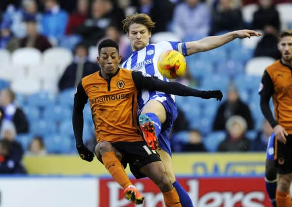 Rajiv Van La Parra, in action agai nst Sheffield Wednesday earlier this season. Picture: Steve Ellis.