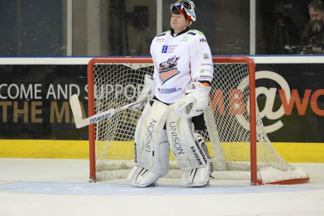 Marek Pinc saved 30 of 32 shots against Nottingham on Saturday night. Picture: Karl Denham.