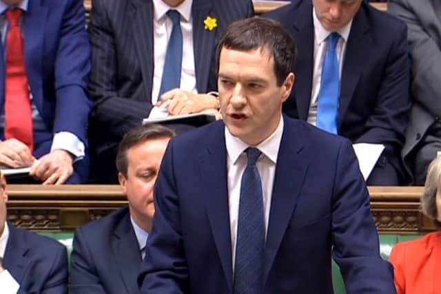 Chancellor George Osborne delivers his Budget statement to the House of Commons