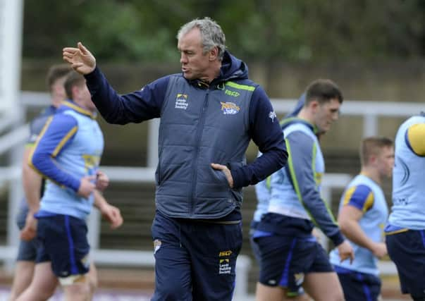 Leeds Rhinos' head coach, Brian McDermott.  Picture: Bruce Rollinson