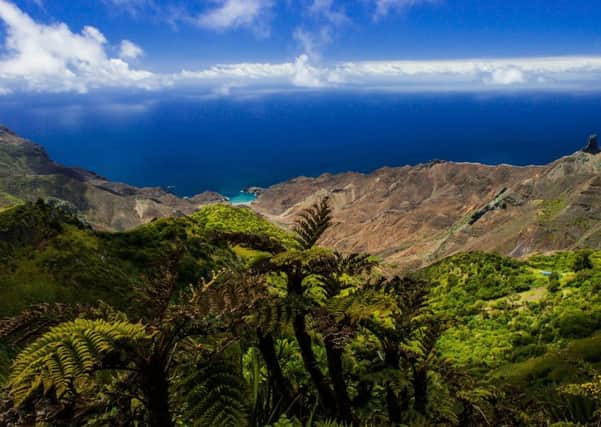 Sandy Bay from High Peak, St Helena. PIC: PA