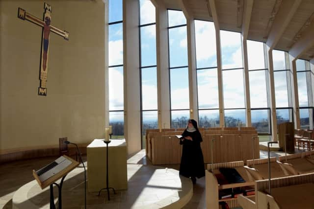 Abbess Andrea Savage at  Stanbrook Abbey  at Wass in North Yorkshire.