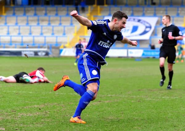 FC Halifax's Connor Hughes scored their winner against Boreham Wood.