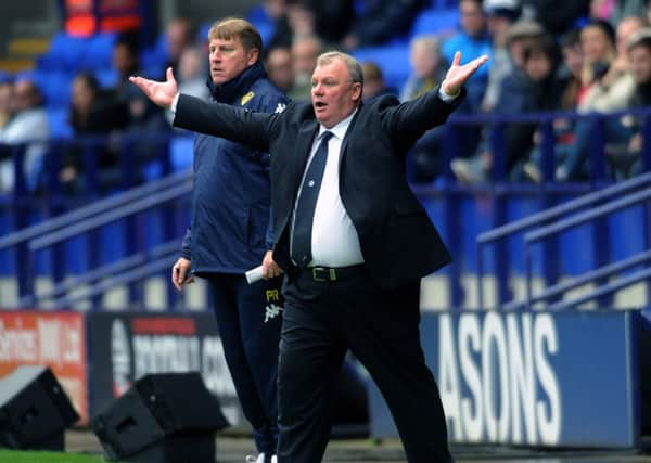 Leeds 
United's head coach Steve Evans.
 Picture: Jonathan Gawthorpe