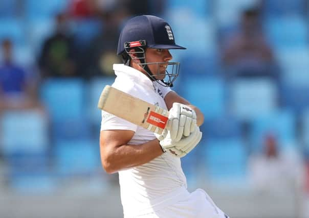 England's captain Alastair Cook