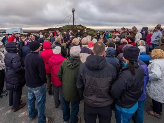 Lighting the beacon at Danby for the Queen's 90th
picture: Glenn Kilpatrick