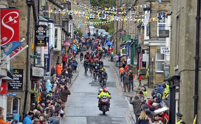 The Tour de Yorkshire passes through Pateley Bridge.  Picture: Tony Johnson