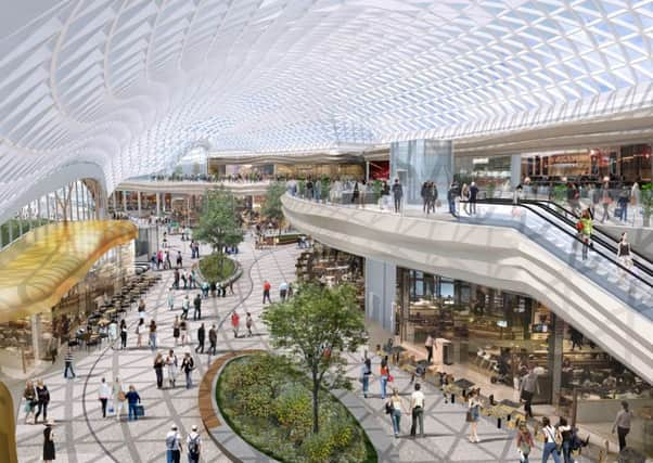 An artist's impression of the proposed new Â£300m leisure hall at Meadowhall in Sheffield.