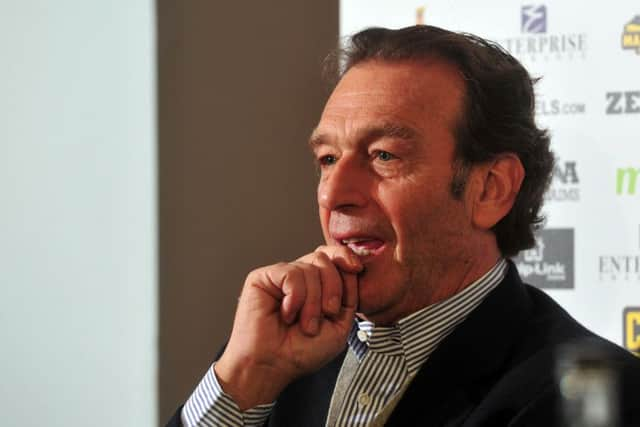 14 April 2015 .......    Massimo Cellino  Leeds United press conference at Elland Road. TJ100839x Picture Tony Johnson