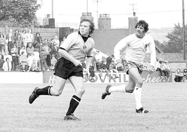 LEGEND: Hull City's Ken Wagstaff, left.