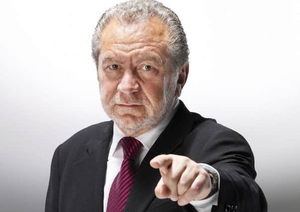 Enterprise tsar Lord Sugar who presents television's The Apprentice.