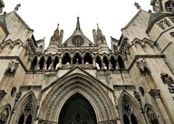 General view of the High Court on the Strand, London.