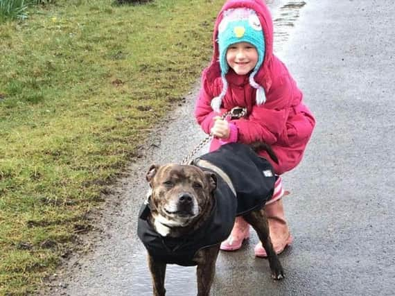 Isabella Garton with her beloved Jasper.