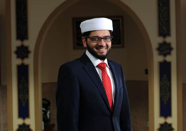 Qari Asim at the Makkah Masjid Mosque. Picture: Simon Hulme.