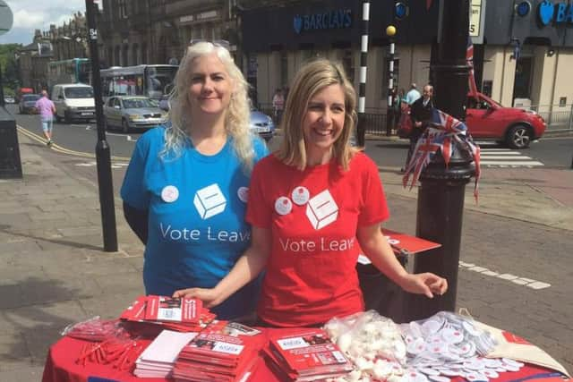 Conservative MP for Morley and Outwood Andrea Jenkyns campaigns in her constituency.