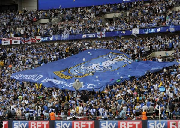 Owls fans at Wembley.