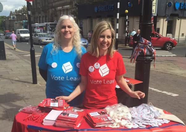 Andrea Jenkyns on the campaign trail