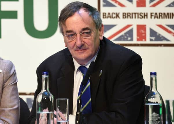 National Farmers' Union president Meurig Raymond.  Pic: Joe Giddens/PA Wire