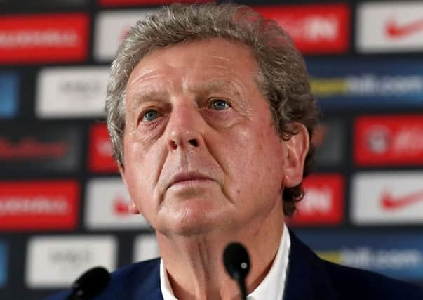 Roy Hodgson during his press conference yesterday.