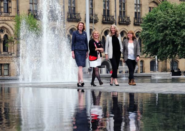 Bradford Council announced its intention to bid to host the Great Exhibition of the North in May. Pictured,, from left, Susan Hinchliffe (Leader of Bradford Council), Kersten England (Chief Executive of Bradford Council), Shelagh ONeill (Project Leader for the Bid Team) and Clare Morrow (Former Chair of Welcome to Yorkshire)

Picture: Jonathan Gawthorpe